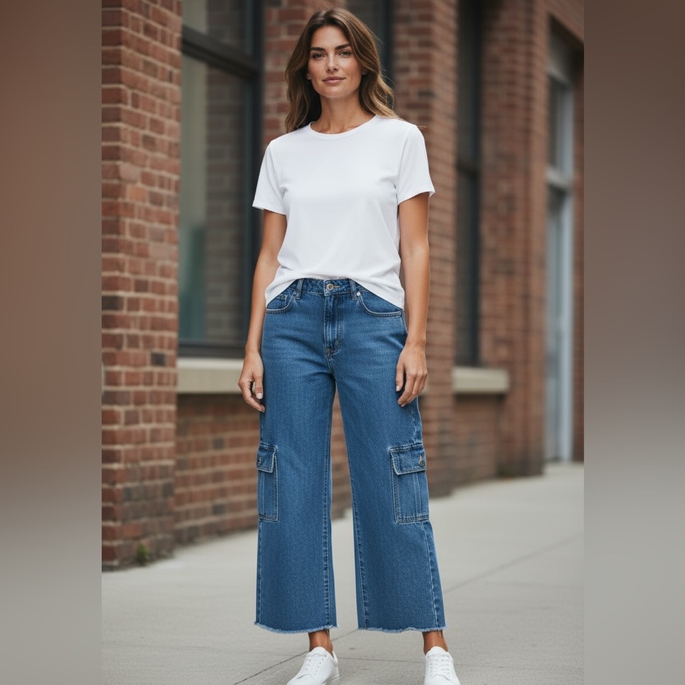 Edikted Light Blue Denim Jeans
